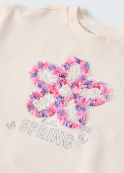 Blukids Felpa in french terry di misto cotone bambina- Felpe