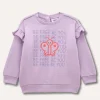 Blukids Felpa in puro cotone con rouches neonata- Felpe