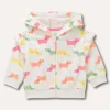 Blukids Felpa in puro cotone con cappuccio neonata- Felpe