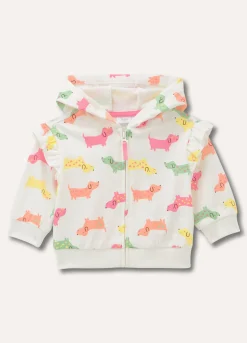 Blukids Felpa in puro cotone con cappuccio neonata- Felpe