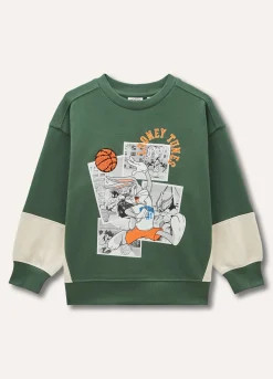 Blukids Felpa in puro cotone con stampa ragazzo- Felpe