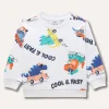 Blukids Felpa in puro cotone stampato neonato- Felpe
