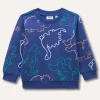 Blukids Felpa in puro cotone stampato neonato- Felpe
