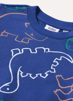 Blukids Felpa in puro cotone stampato neonato- Felpe