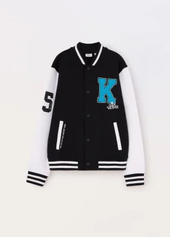 Blukids Felpa varsity in puro cotone ragazzo- Felpe