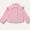 Blukids Giacca doppiopetto in eco pelle con rouches neonata- Cappotti E Giubbotti