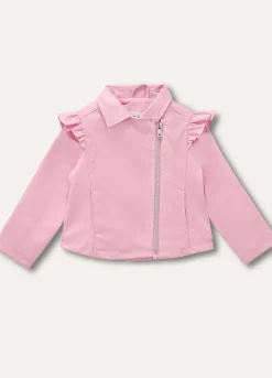 Blukids Giacca doppiopetto in eco pelle con rouches neonata- Cappotti E Giubbotti