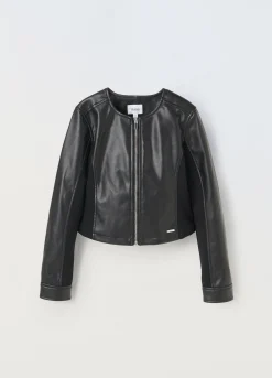 Blukids Giacca in eco pelle ragazza- Giubbotti E Piumini