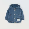 Blukids Giacca in french terry denim neonato- Cappotti E Giubbotti