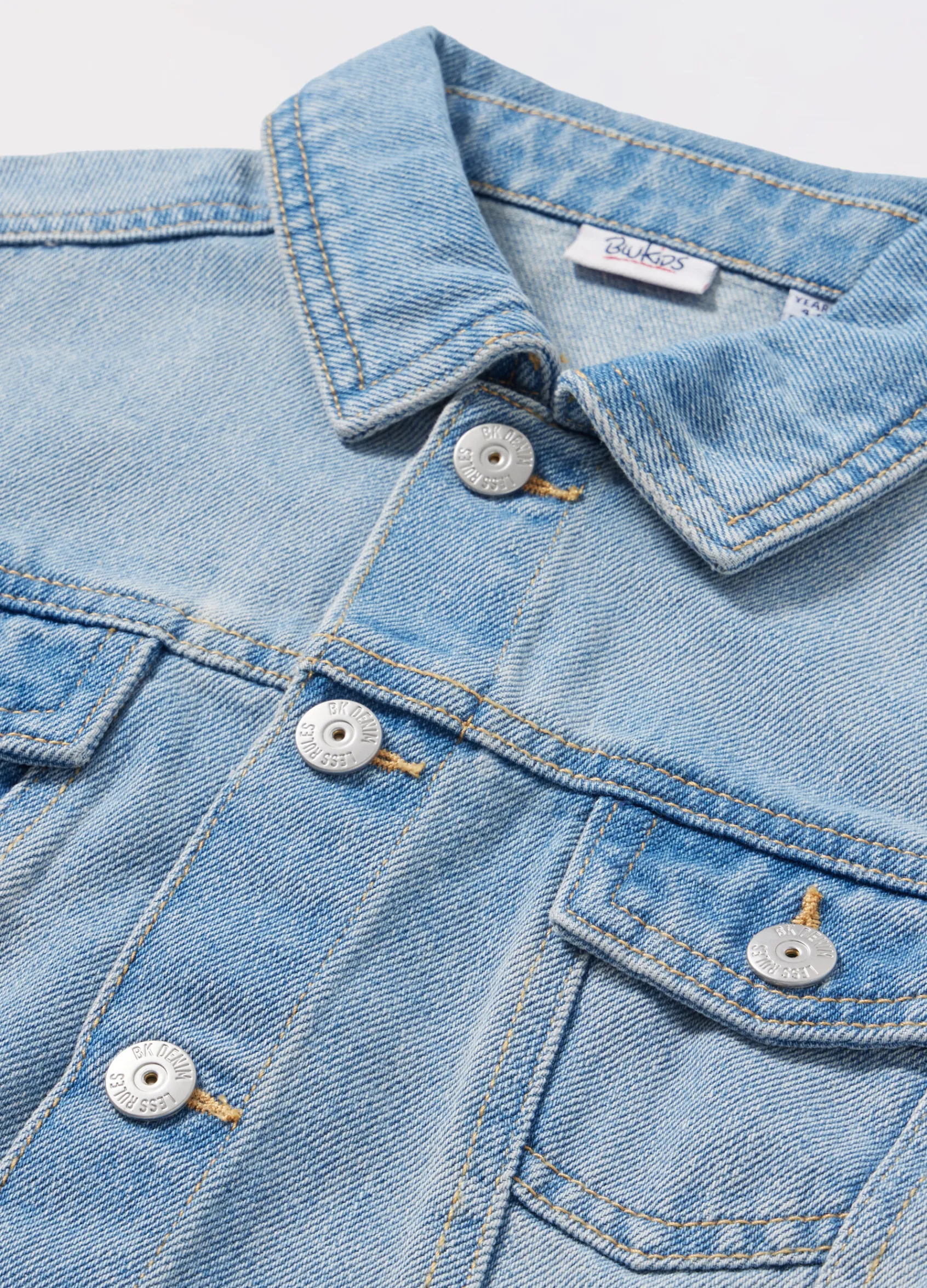 Blukids Giacca in rigid denim bambino-Bambino Giubbotti E Piumini