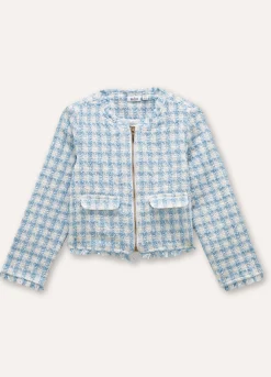 Blukids Giacca pied de poule bambina- Giubbotti E Piumini