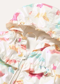 Blukids Giubbino con cappuccio e rouches neonata- Cappotti E Giubbotti