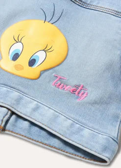 Blukids Giubbino in french terry denim neonata- Cappotti E Giubbotti