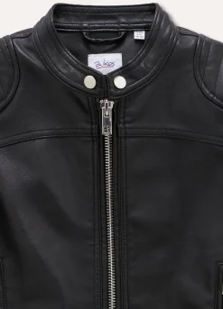 Blukids Giubbino in simil pelle ragazza- Giubbotti E Piumini