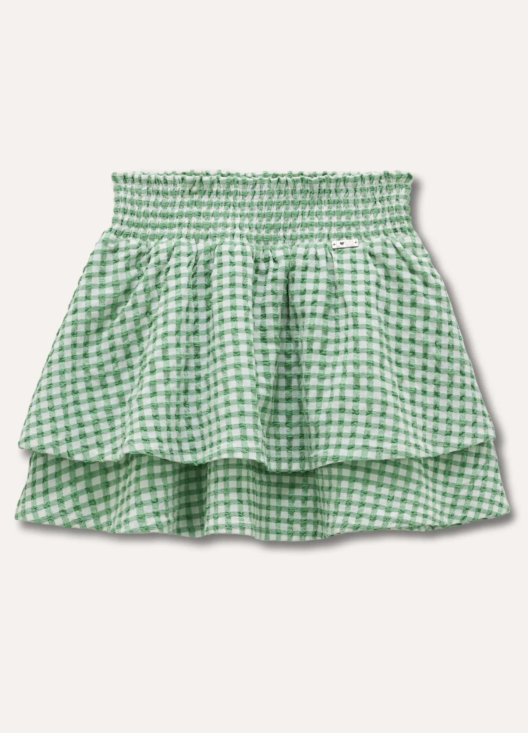 Blukids Gonna a balze con punto smock bambina- Gonne