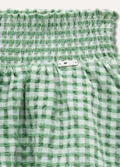 Blukids Gonna a balze con punto smock bambina- Gonne