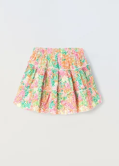 Blukids Gonna a balze con stampa bambina- Gonne