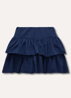 Blukids Gonna a balze in cotone stretch bambina- Gonne