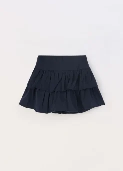 Blukids Gonna a balze in cotone stretch bambina- Gonne