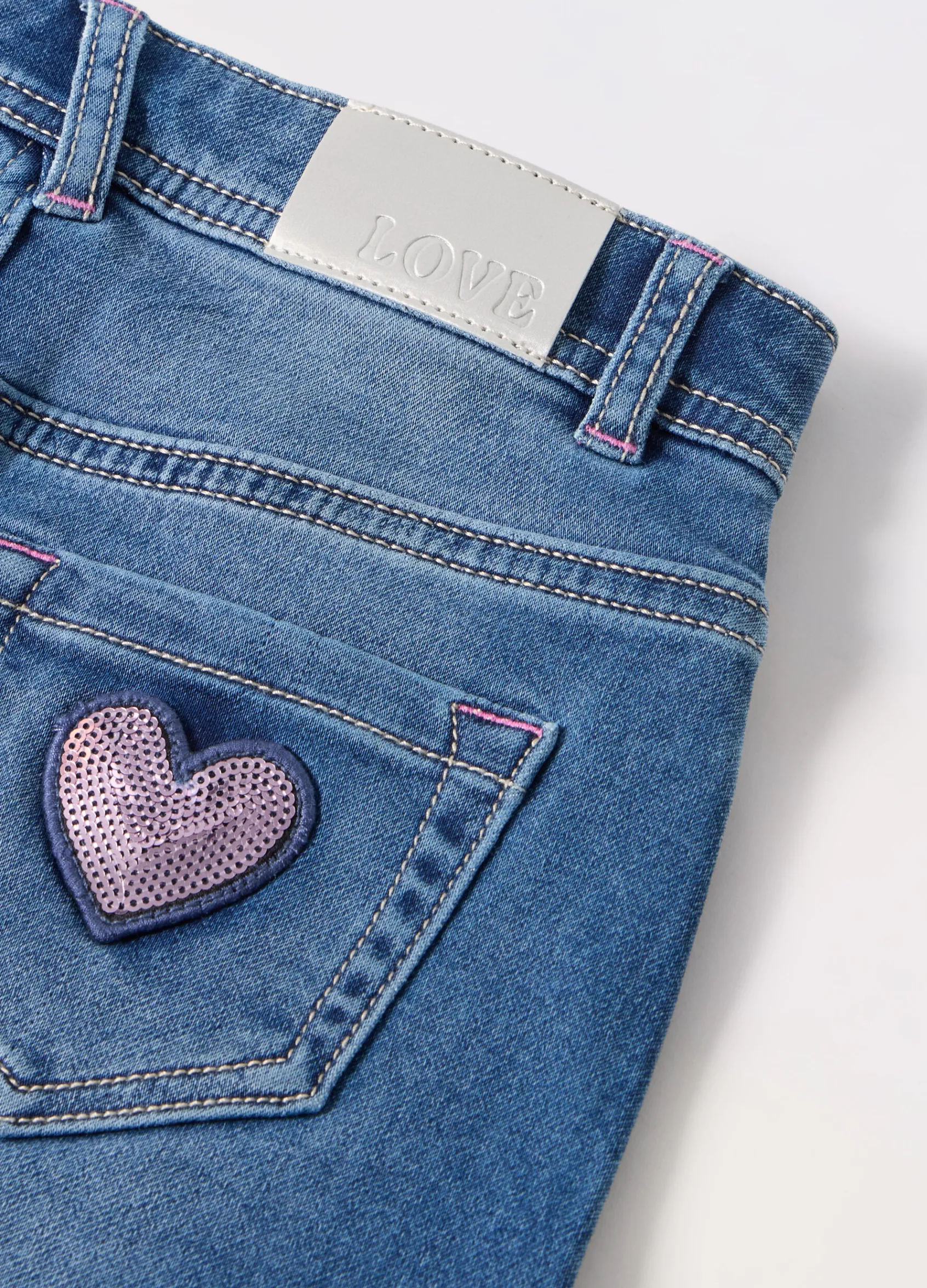Blukids Gonna in denim di misto cotone bambina- Gonne