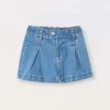 Blukids Gonna in denim di puro cotone neonata- Gonne