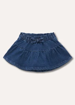 Blukids Gonna in denim neonata- Gonne