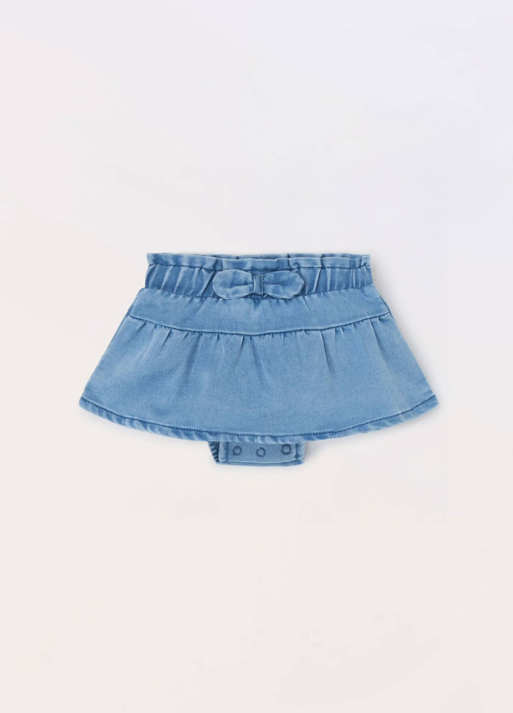 Blukids Gonna in french terry denim neonata- Gonne