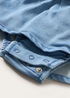 Blukids Gonna in french terry denim neonata- Gonne