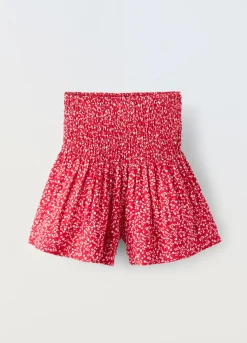 Blukids Gonna pantalone con vita in punto smock ragazza- Gonne