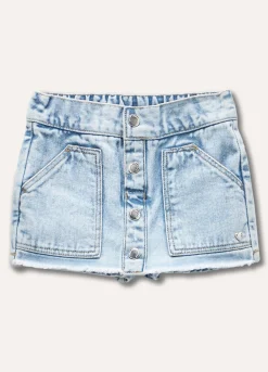 Blukids Gonna pantalone in denim neonata- Gonne