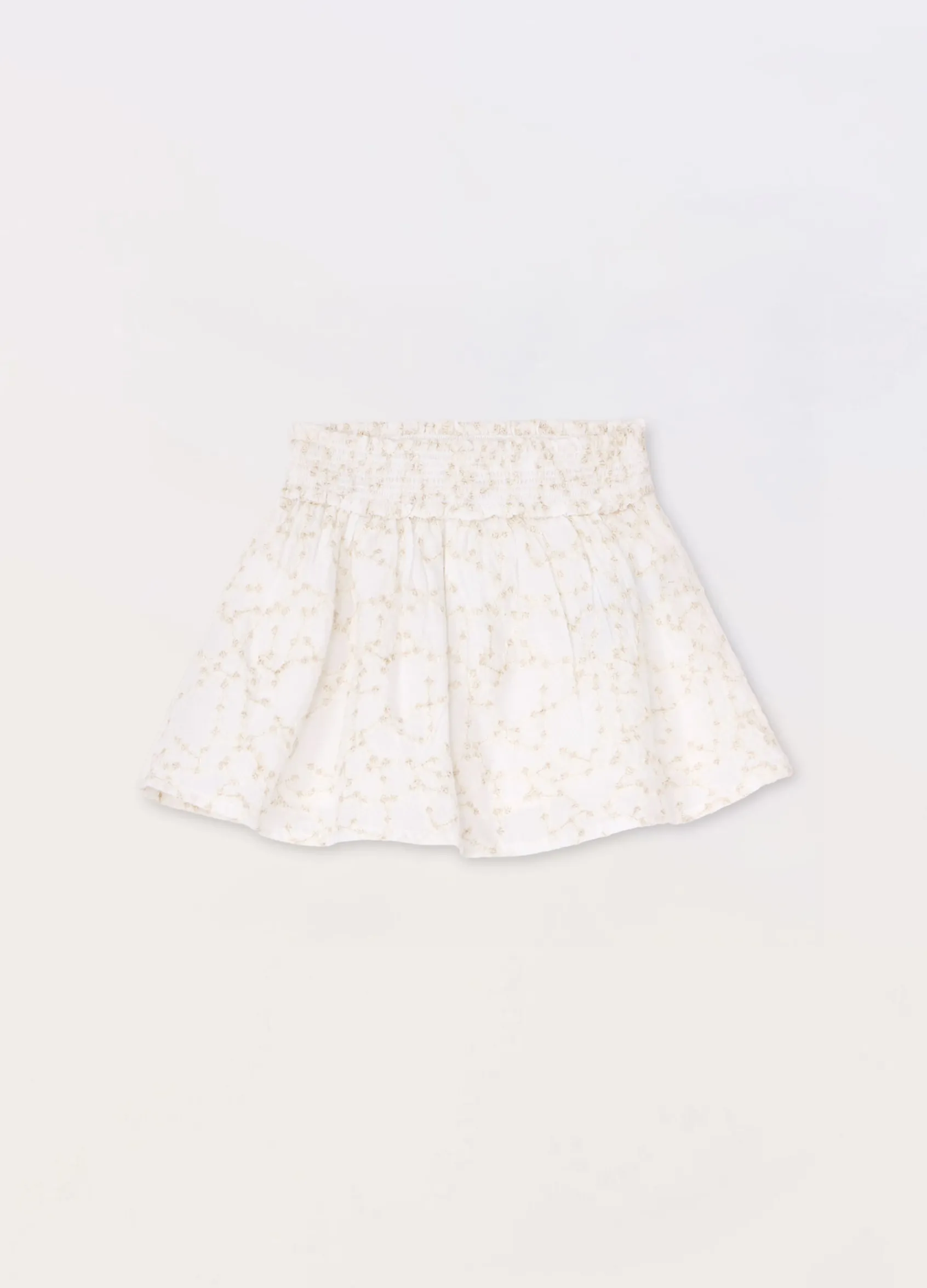 Blukids Gonna ricamata in puro cotone neonata- Gonne