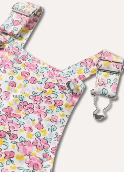 Blukids Gonna salopette in puro cotone stampato neonata- Gonne