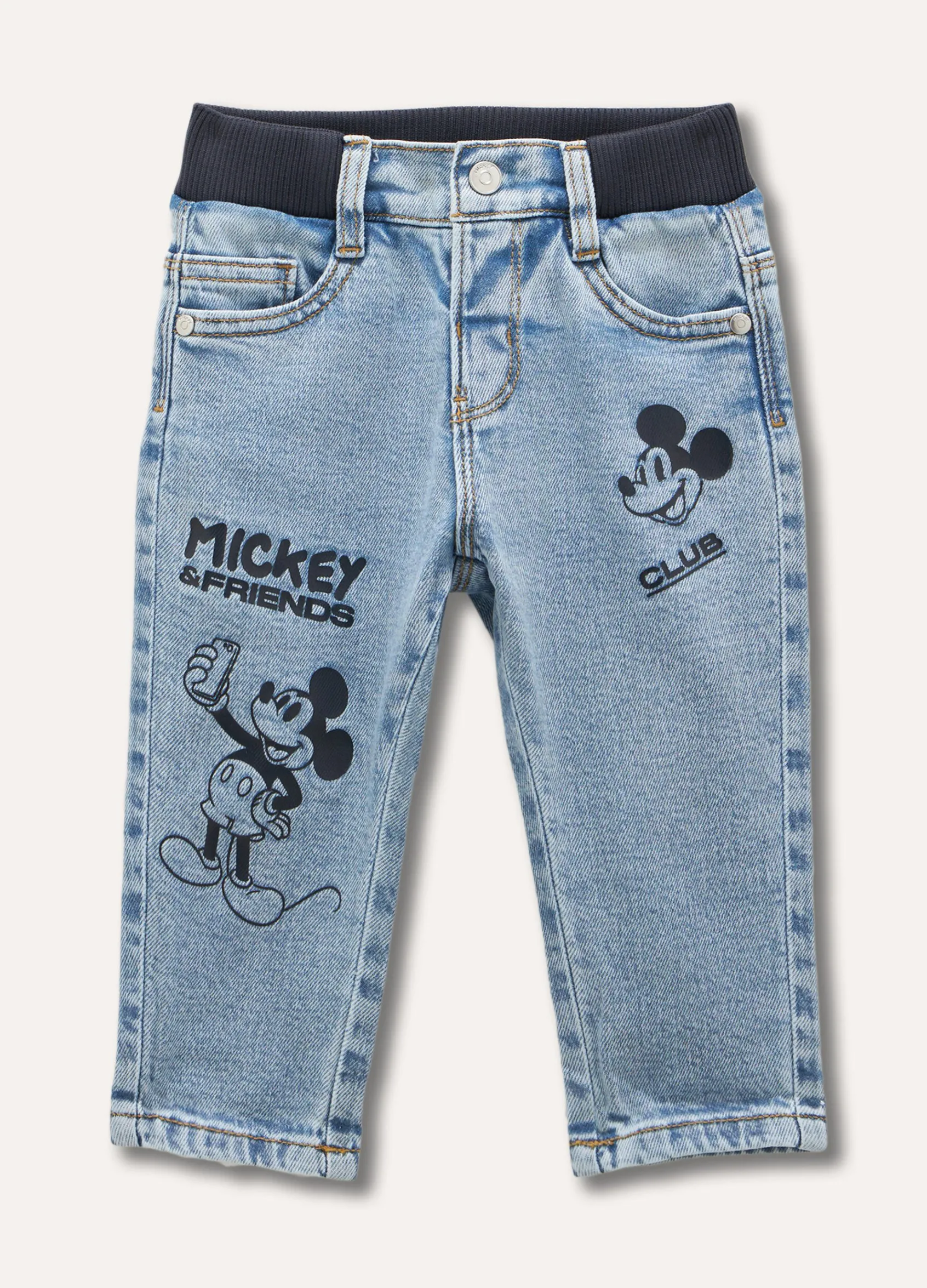 Blukids Jeans Disney con vita elasticata neonato- Jeans