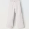 Blukids Jeans in cotone stretch wide leg ragazza- Jeans