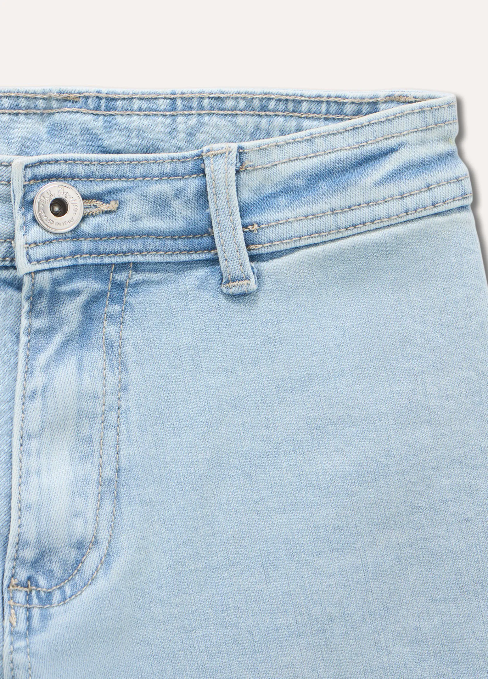 Blukids Jeans in cotone stretch wide leg ragazza- Jeans