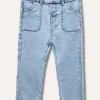 Blukids Jeans sfrangiati neonata- Jeans