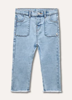 Blukids Jeans sfrangiati neonata- Jeans