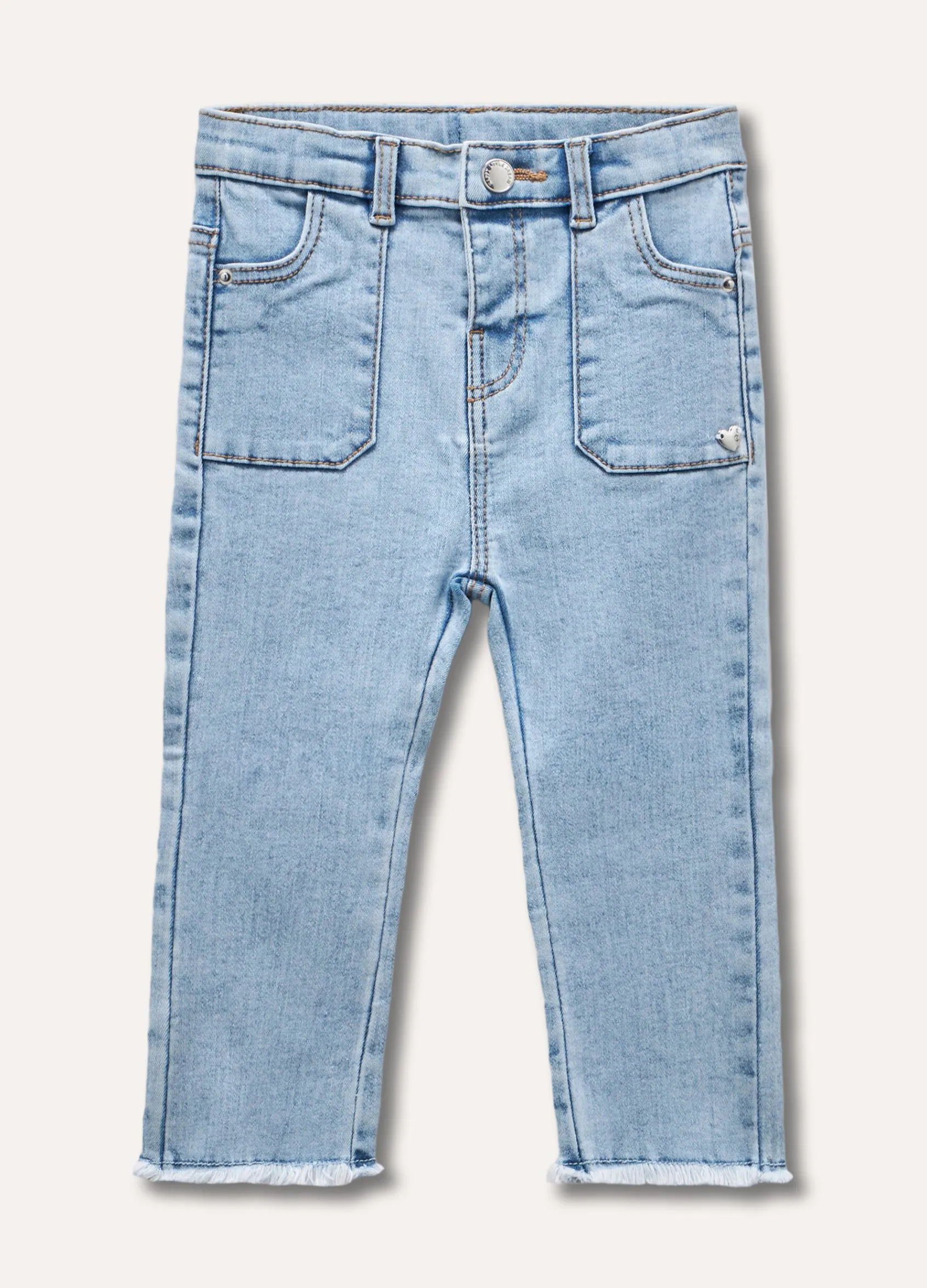Blukids Jeans sfrangiati neonata- Jeans
