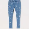 Blukids Jeggings in french terry denim bambina- Jeans