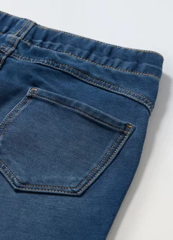Blukids Jeggings in french terry denim ragazza- Jeans