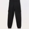 Blukids Jogger cargo in french terry di cotone ragazza- Pantaloni