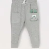Blukids Jogger in cotone mélange neonato- Pantaloni