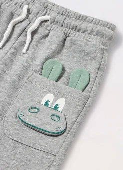 Blukids Jogger in cotone mélange neonato- Pantaloni