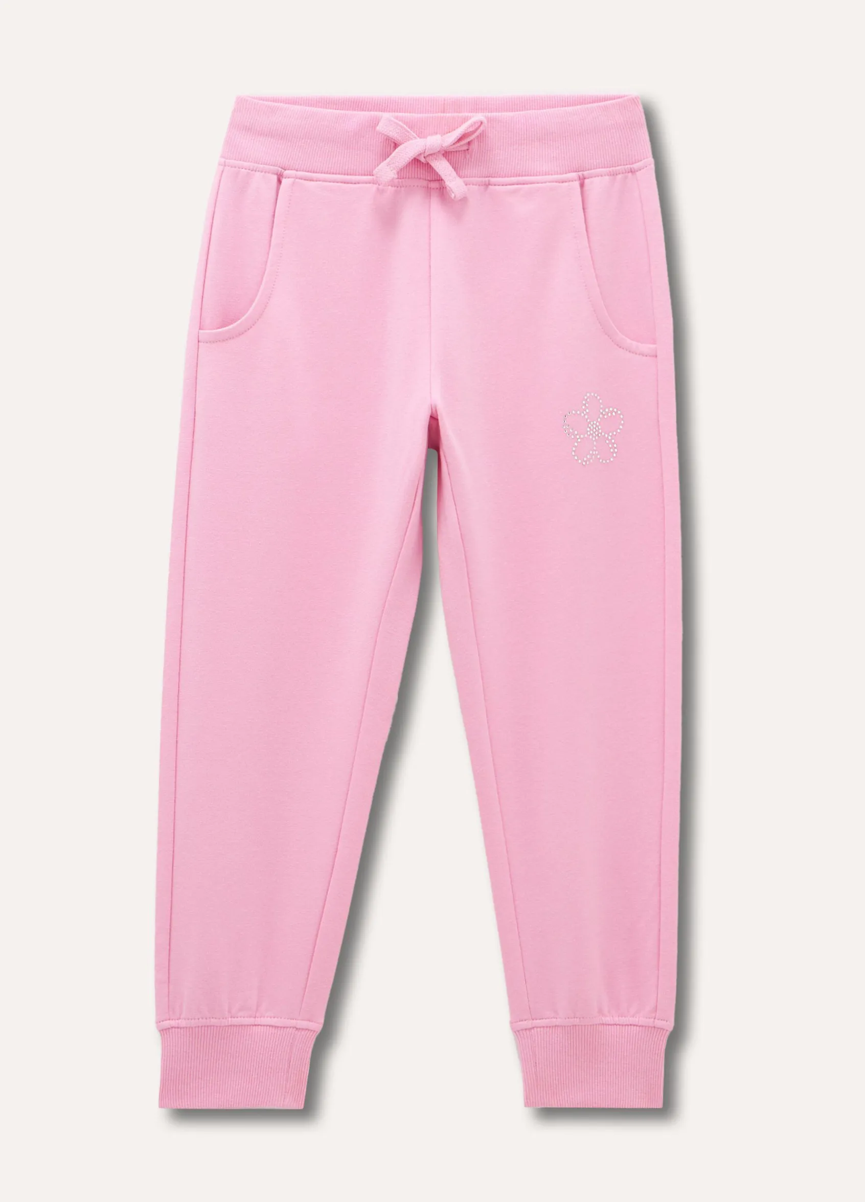 Blukids Jogger in cotone stretch bambina- Leggings