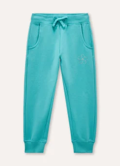 Blukids Jogger in cotone stretch bambina- Leggings
