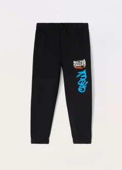 Blukids Jogger in french terry di puro cotone bambino-Bambino Pantaloni