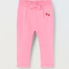Blukids Jogger in french terry di cotone stretch neonata- Pantaloni