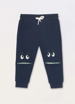 Blukids Jogger in french terry di puro cotone neonato- Pantaloni