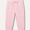 Blukids Jogger in puro cotone con stampa neonata- Pantaloni