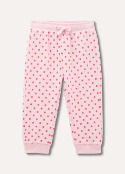 Blukids Jogger in puro cotone con stampa neonata- Pantaloni
